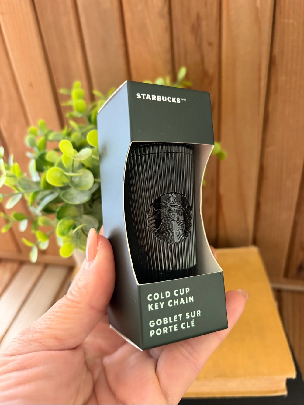 Starbucks Black Cold Cup Keychain • Mini Tumbler Charm NIB